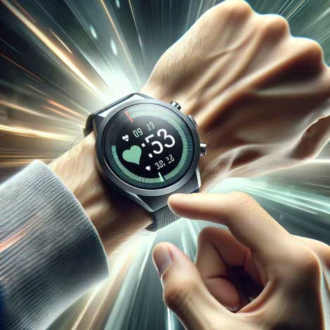 GreenSync Smartwatch worn on a wrist