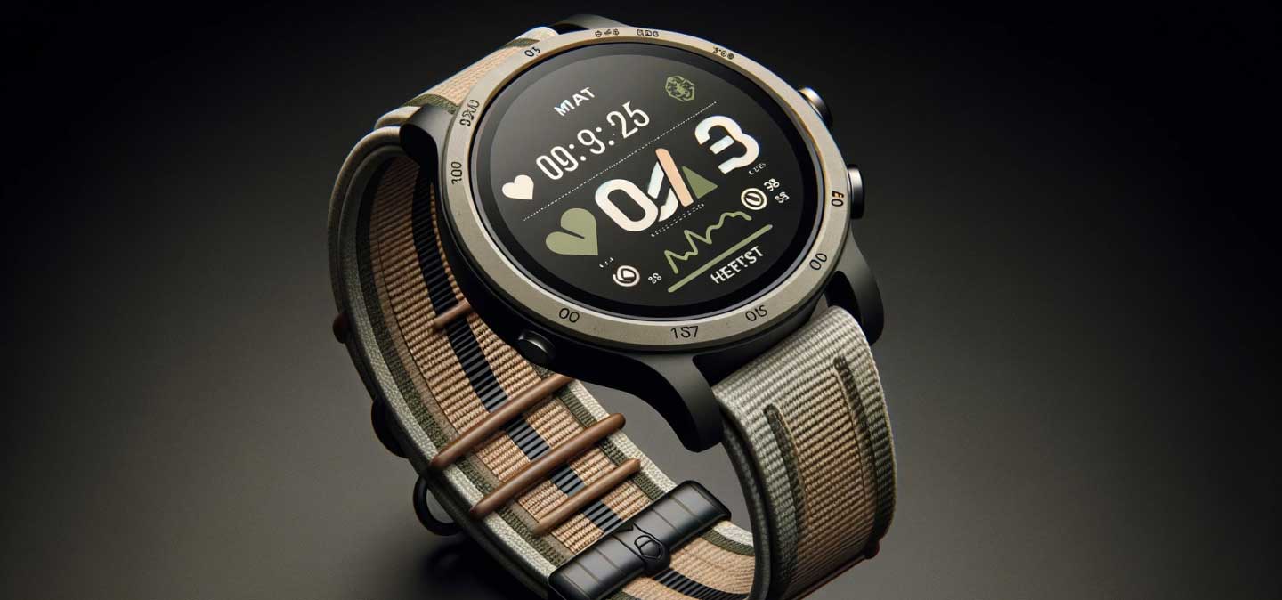 Visual showcasing sustainable lifestyle features of GreenSync Smartwatch